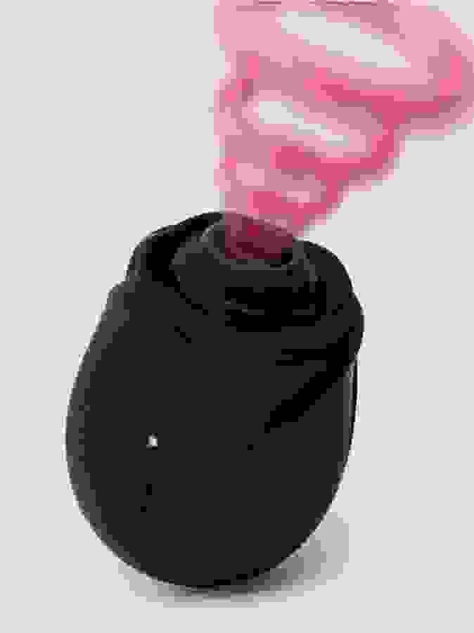 Fifty Shades of Grey Black Rose Silicone Clitoral Suction Stimulator 2.0, Black, hi-res